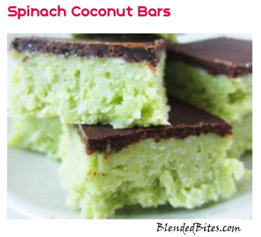Savory to Sweet – Spinach Coconut Bars – BlendedBites