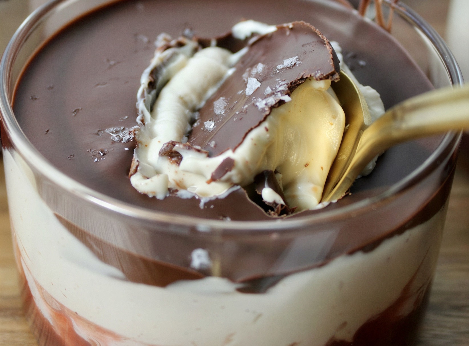 Yogurt Protein Bowl With Chocolate Shell