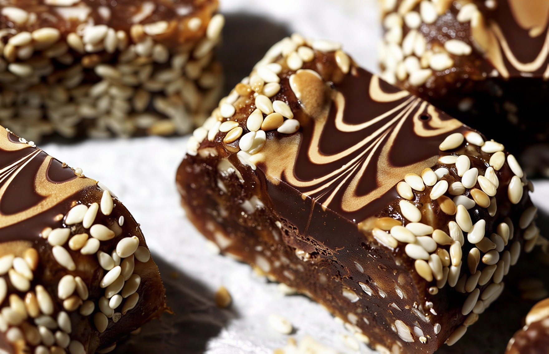 Chocolate Tahini Date Protein Bites