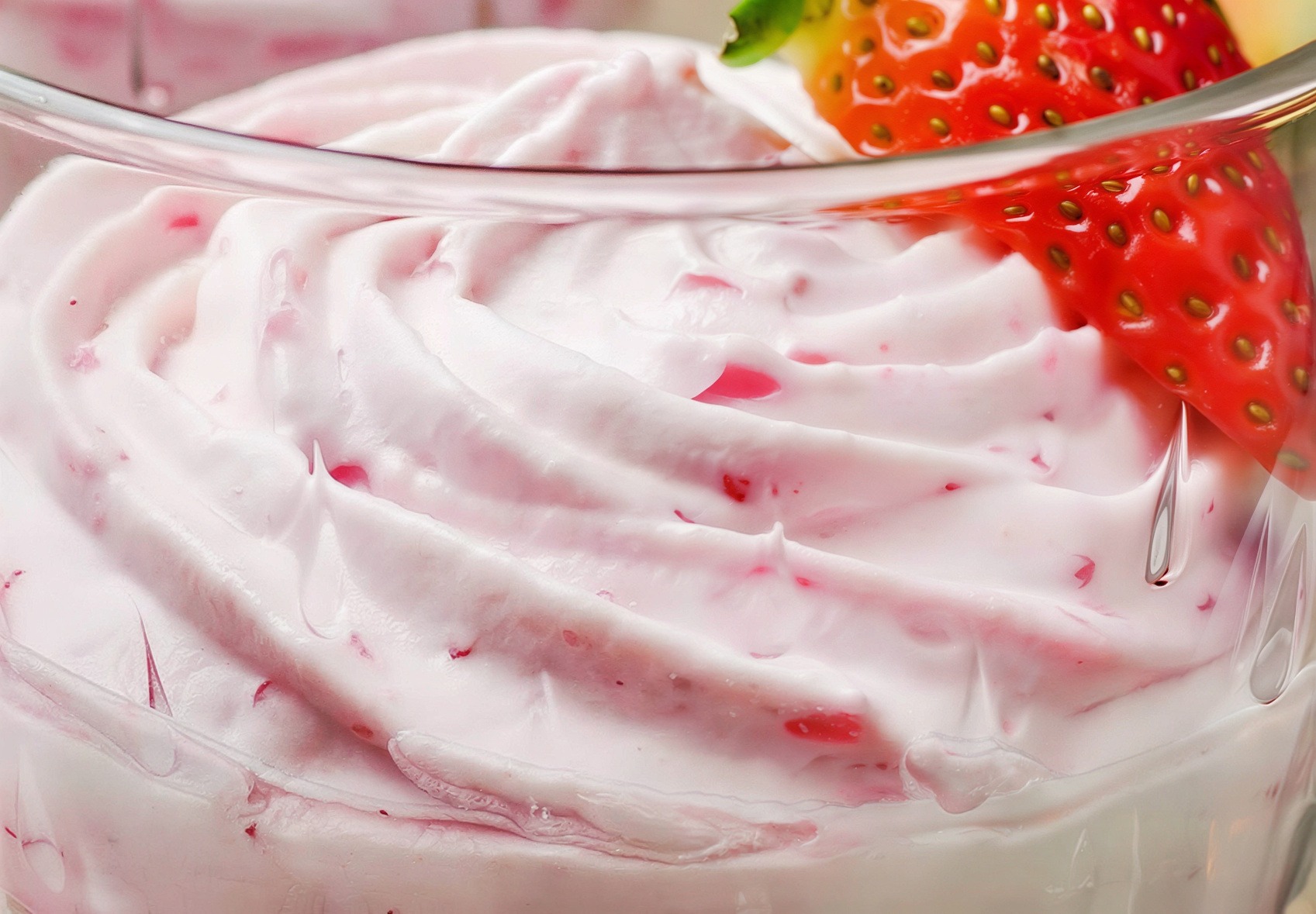Easy High Protein Strawberry Mousse