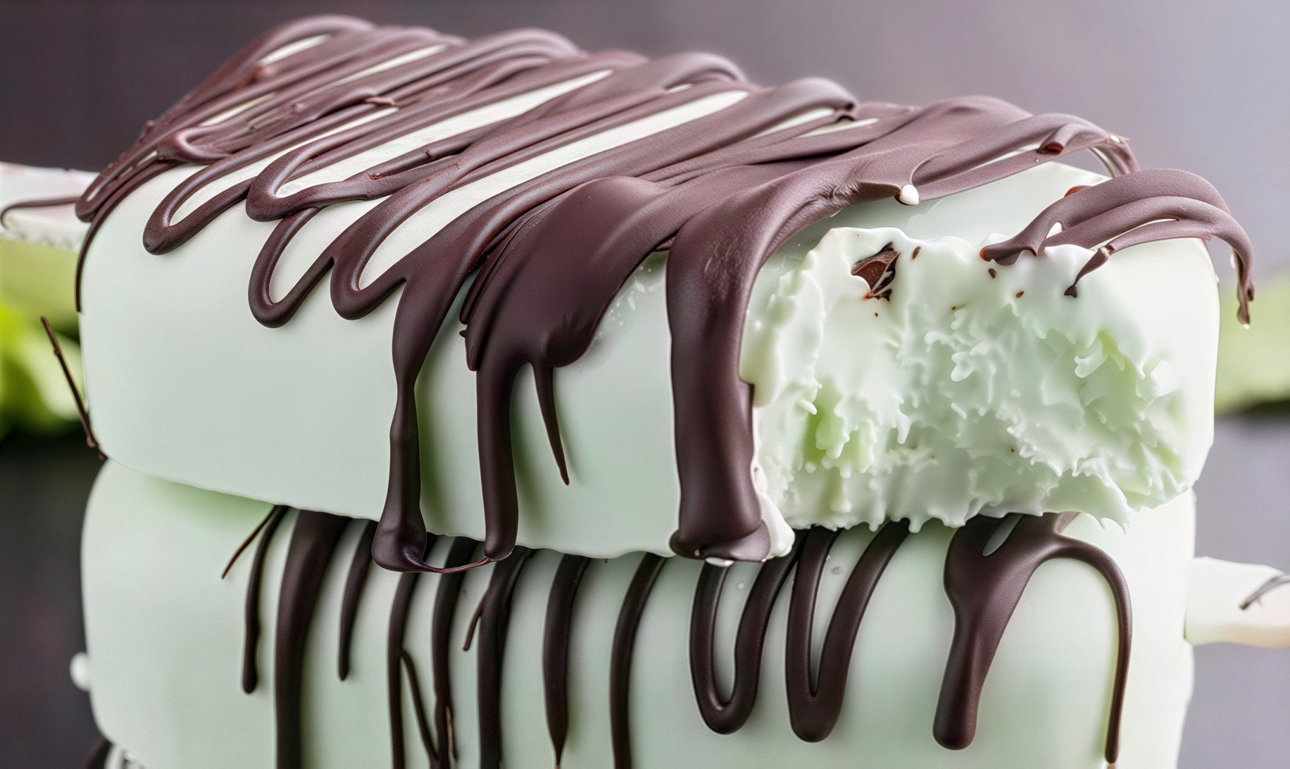 Mint Chocolate Protein Ice Cream Bars