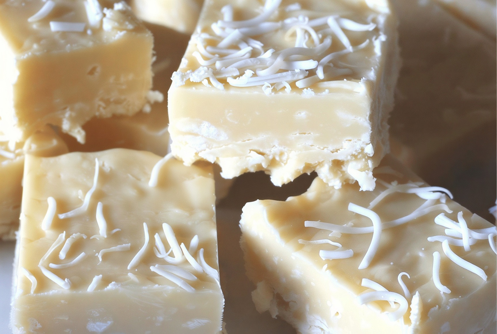 White Chocolate Coconut Protein Fudge