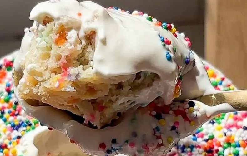 No-Bake Protein Birthday Cookie Cake