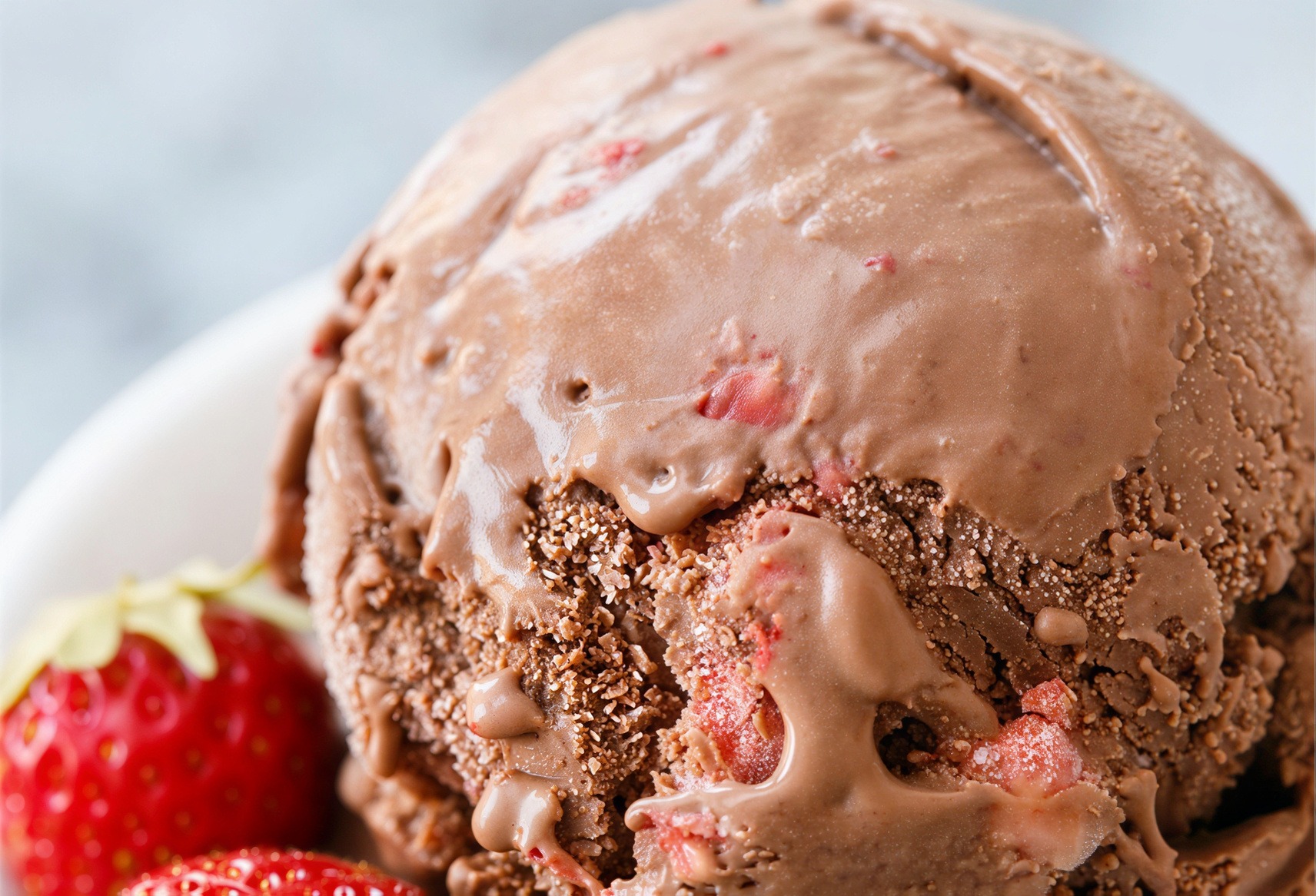 Chocolate Strawberry Protein Nice Cream