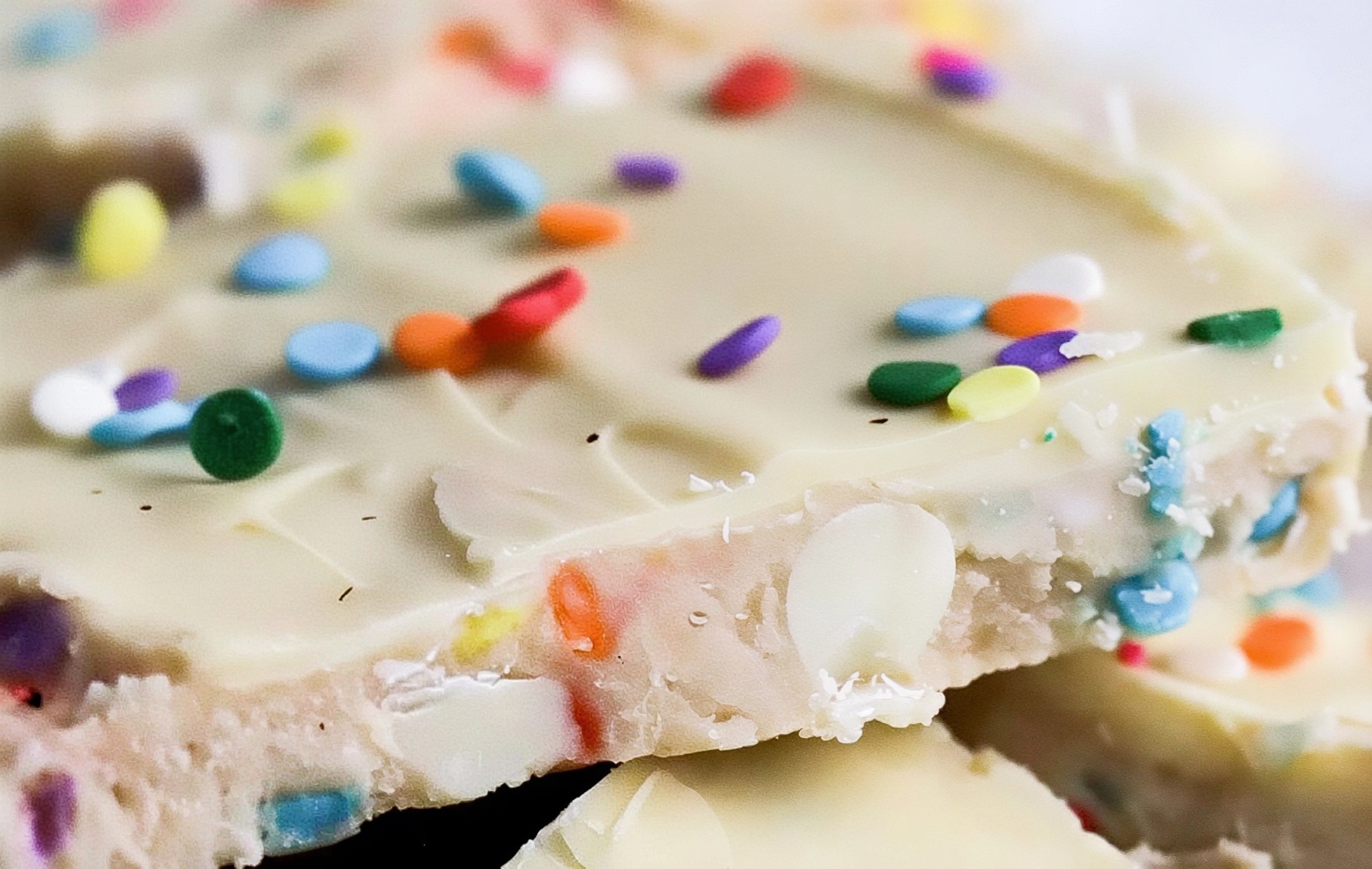 Birthday Cake Protein Bark