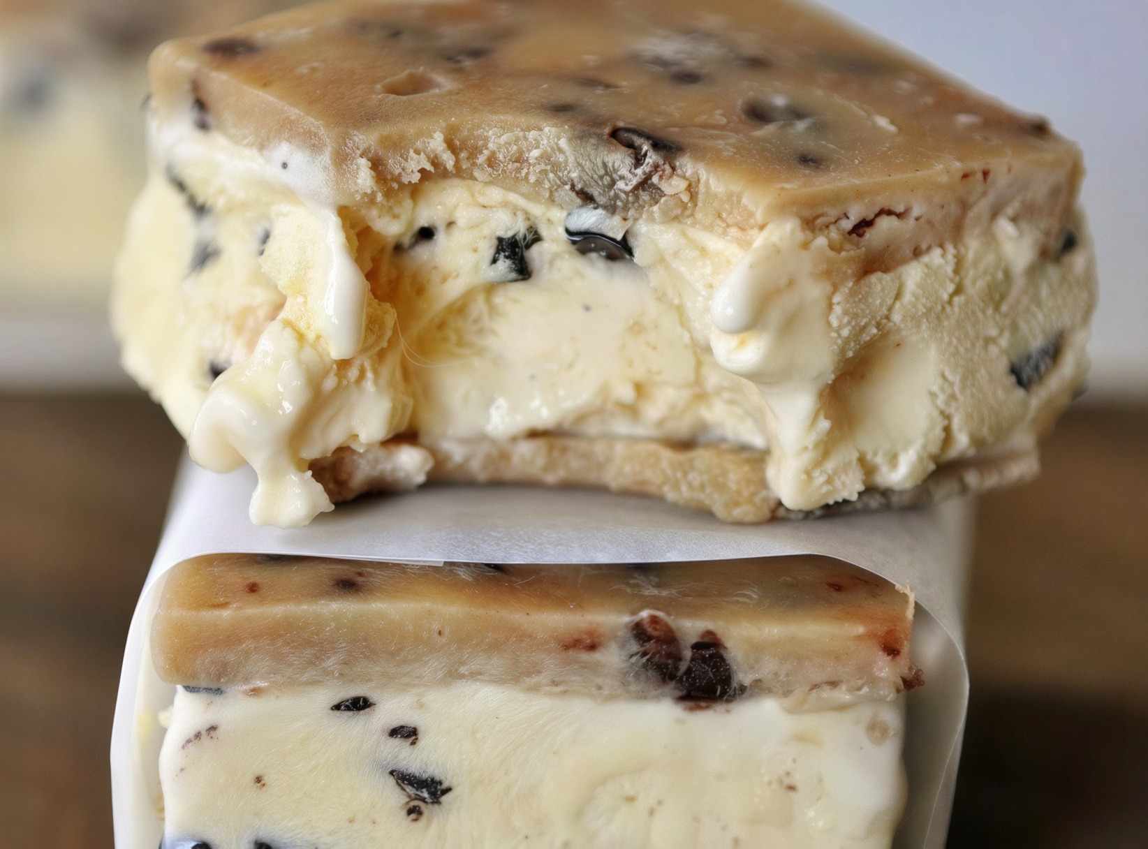 Cookie Dough Protein Ice Cream Sandwiches