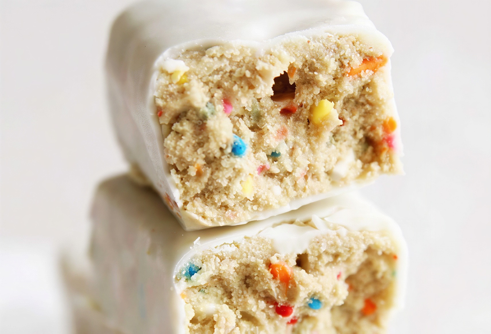 Coconut Birthday Cake Protein Bars
