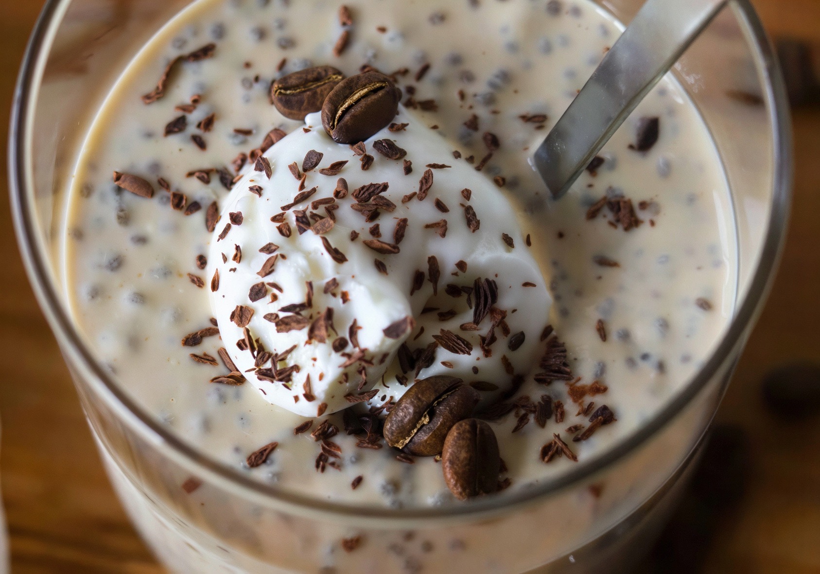 Coffee Chia Protein Pudding