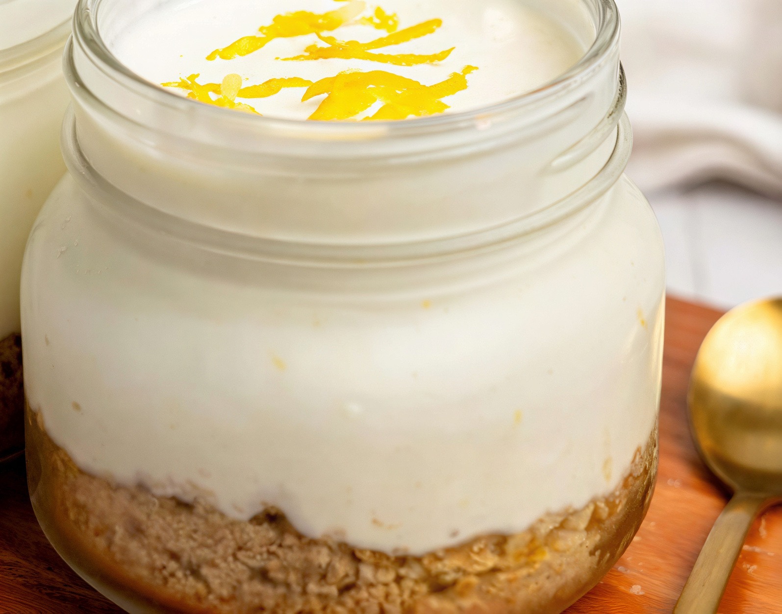 Lemon Cheesecake Protein Jar