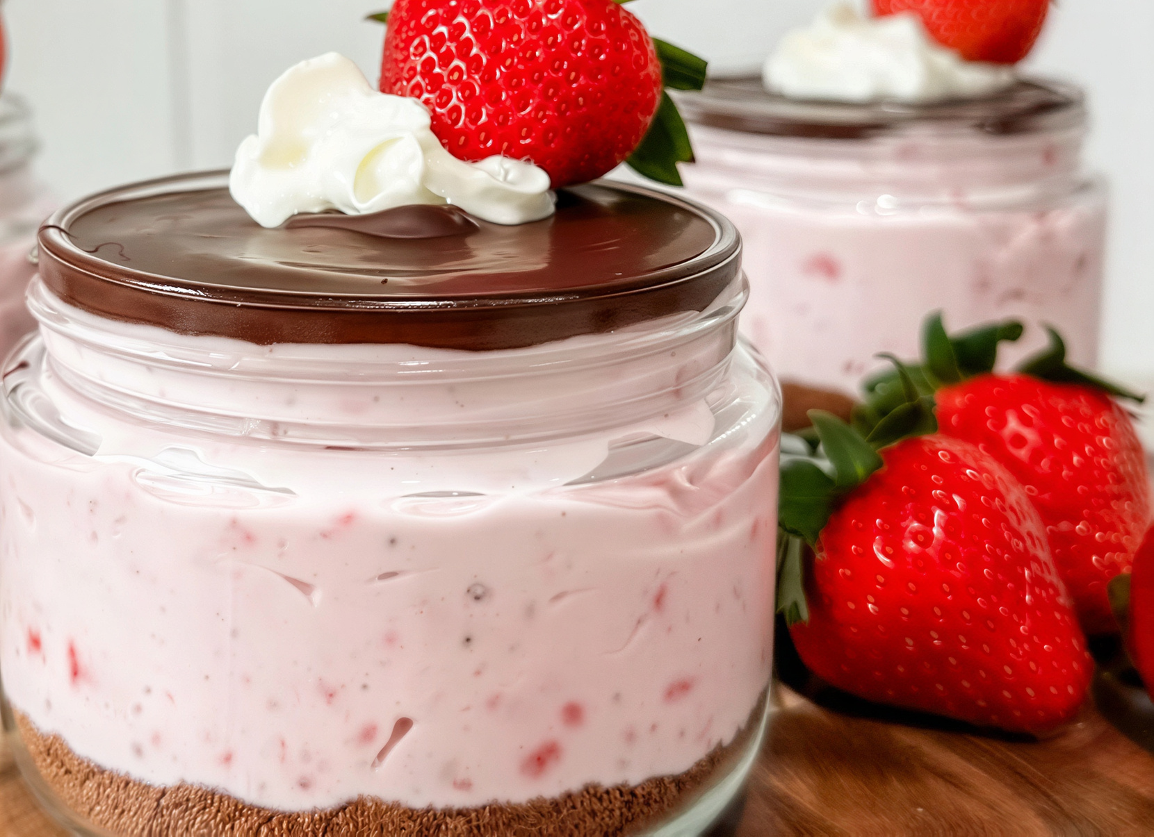 Strawberry Cheesecake Protein Jars