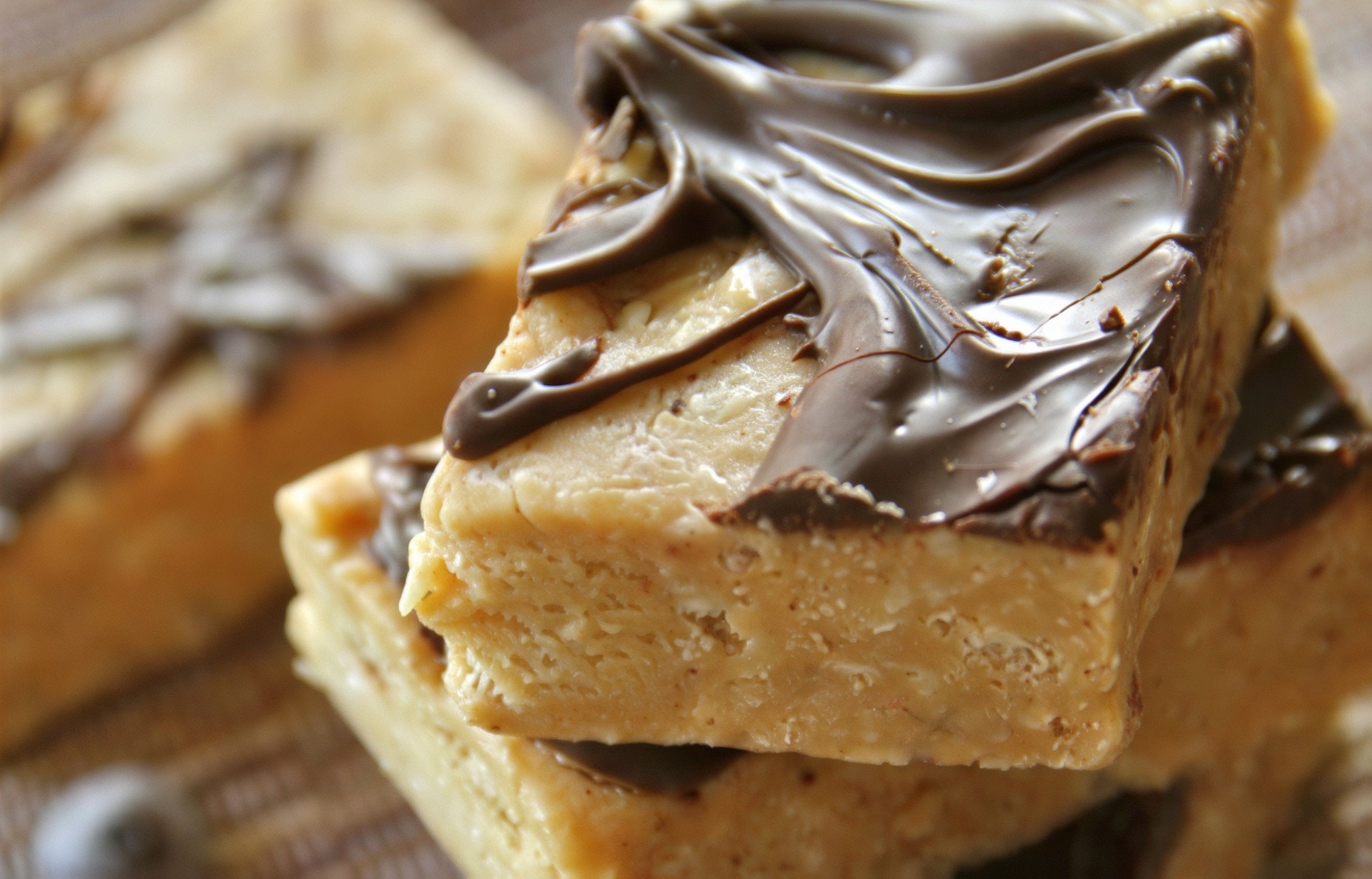 Almond Butter Fudge Protein Bars