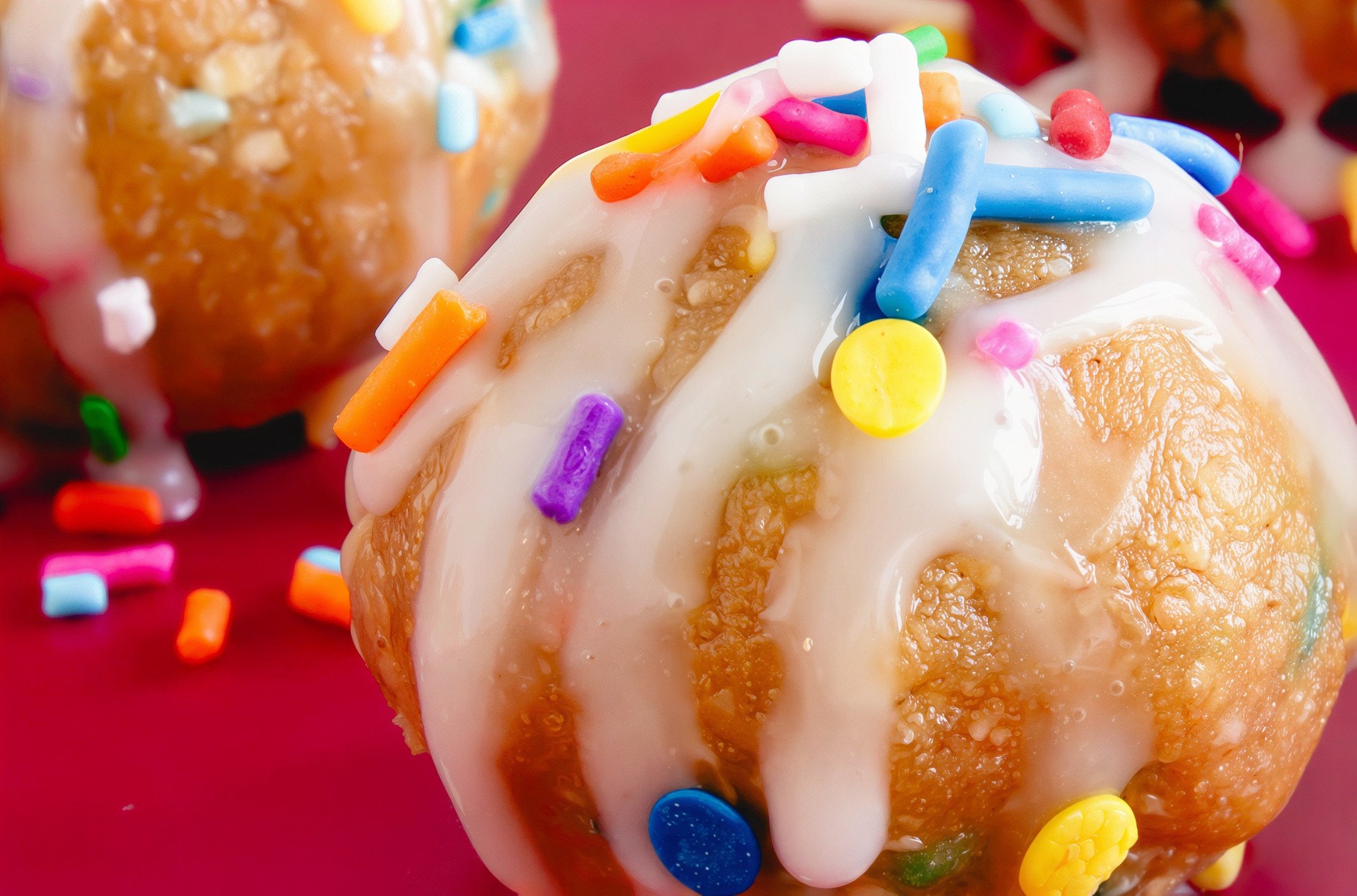 Birthday Cake Protein Balls