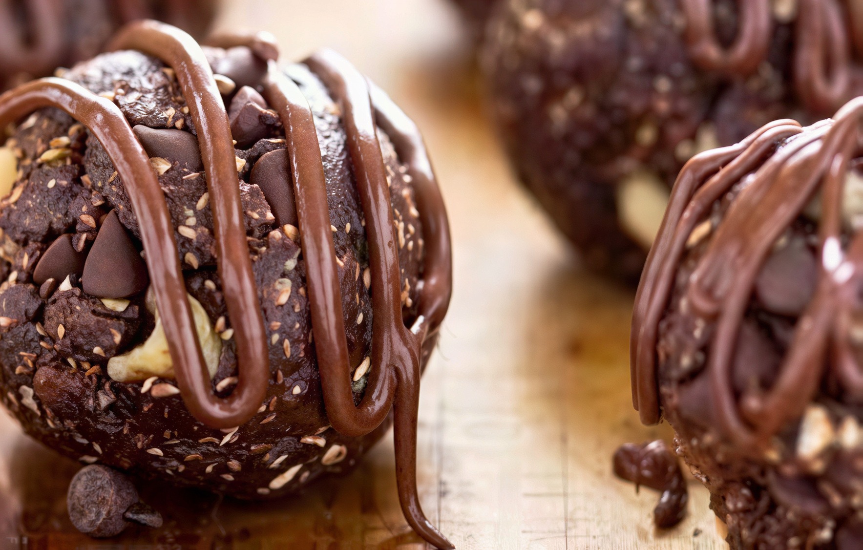 Chocolate Walnut Protein Bites