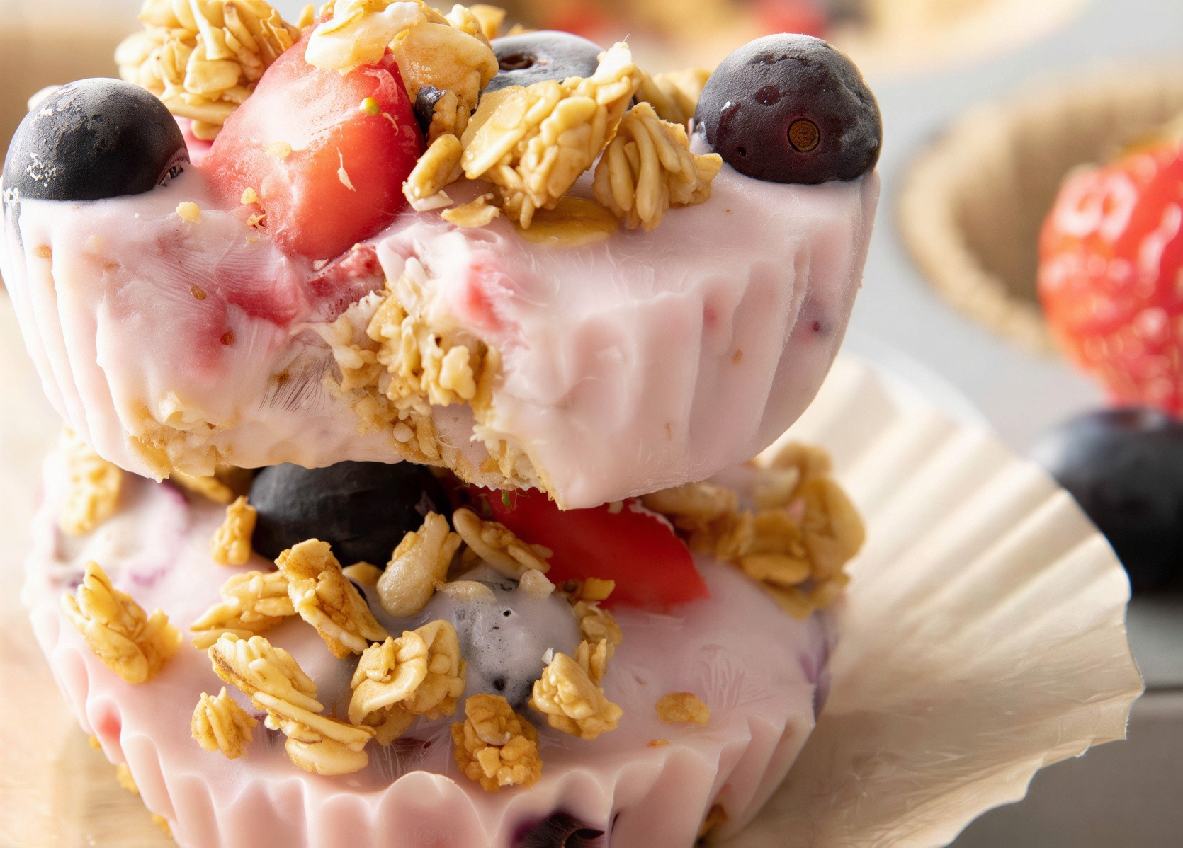 Frozen Yogurt Protein Snack Bites