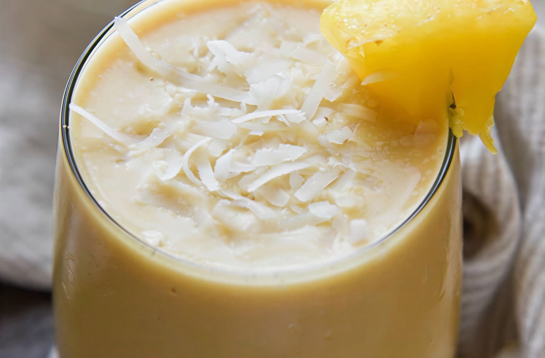 Pineapple Coconut Protein Smoothie
