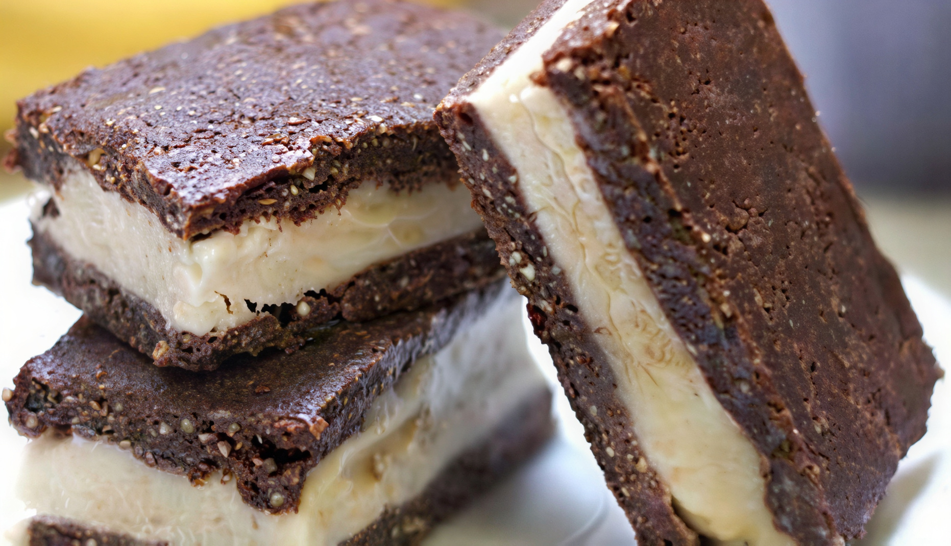 Brownie Ice Cream Protein Sandwiches