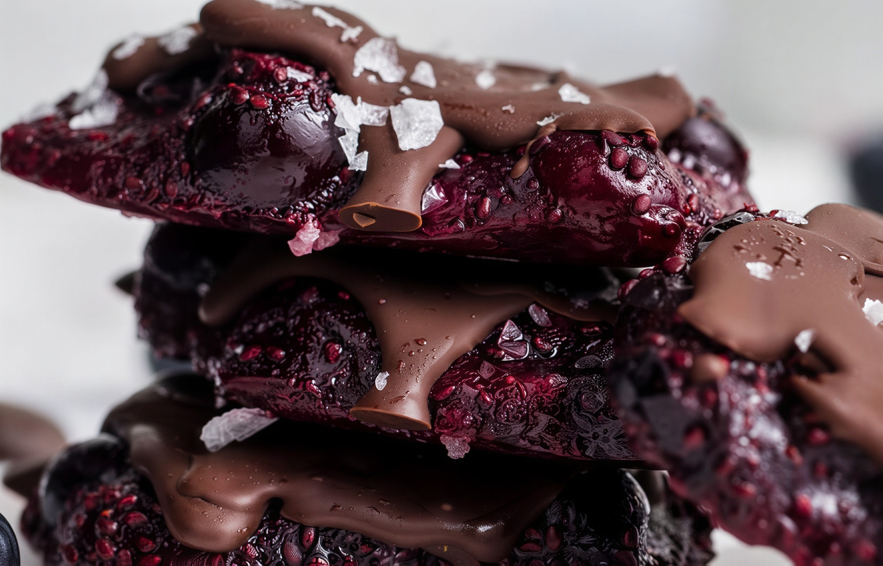 Chocolate Berry Chia Jam Protein Bites – A Fruity, Chocolate-Covered Treat