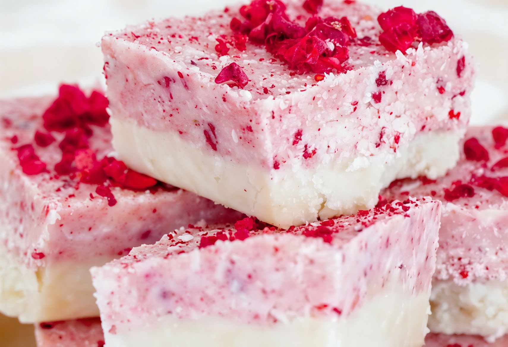 Healthy Protein Coconut Ice